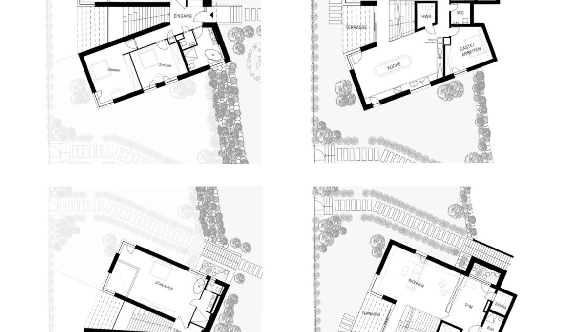 grundriss butterfly houses